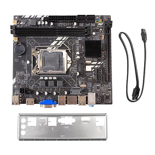 Vikye H61M-Motherboard, 1155-Pin-DDR3-Zweikanal-Quad-Core-Computer-Motherboard, High-Definition-Schnittstelle, Geeignet für 1155-Pin-Computer-Motherboards von Vikye