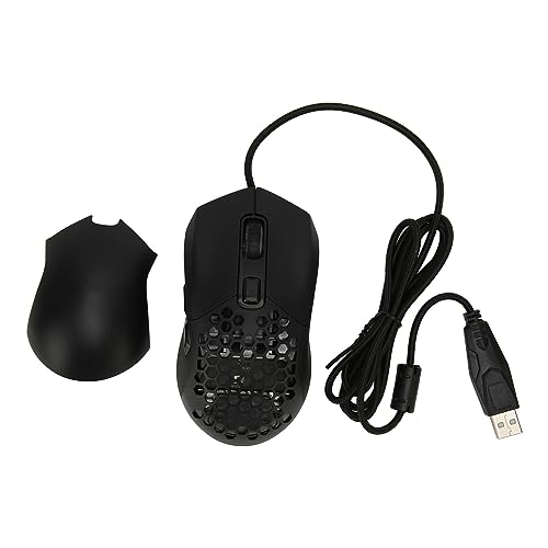 Vikye Kabelgebundene Maus, 4,9 Fuß Kabel, Einstellbare DPI, Programmierbare Tasten, Gaming-Maus mit Ergonomischer RGB-Hintergrundbeleuchtung, Ergonomisches Design, Maus für Gaming, von Vikye