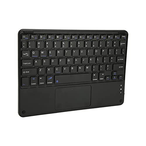 Vikye Kabellose Tastatur, 78 Tasten, Tragbare Kabellose Tastatur mit Touchpad, Schwarze -Tastatur für Windows, Android von Vikye