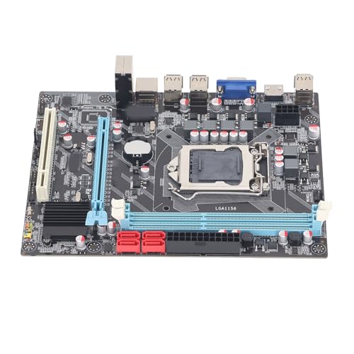 Vikye LGA-Motherboard für I3 530, I5 750 CPU, 1000M Netzwerk 24PIN Power DDR3 Motherboard (1 PCIex16, 4 SATA2.0, DDR3, 6 USB2.0) von Vikye