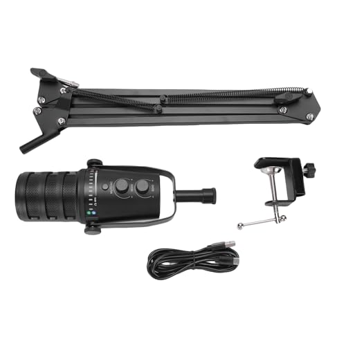 Vikye Mikrofon-Boom-Arm-Kit, XLR USB-Dual-Schnittstelle mit Herzförmigen Pickup- und Steuerknöpfen für Studio-Aufnahmebereiche, PC-Laptop-Smartphone Vikye Mikrofon-Boom-Arm-Kit, XLR USB-Dual-Schnittstelle mit Herzförmigen Pickup- und Steuerknöpfen für Studio-Aufnahmebereiche, PC-Laptop-Smartphone von Vikye