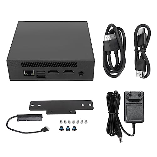 Vikye -PC, 8 GB RAM, 128 GB SSD, 4K X2, 2,5-Zoll-SSD-Unterstützung, Dualband-WLAN, Gigabit-Ethernet, BT 4.2, 10 Pro Micro-Desktop-Computer (EU-Stecker 0G-Barebone) von Vikye