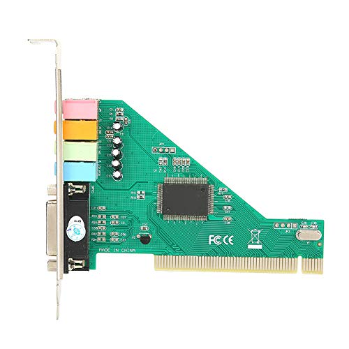 Vikye PCI-Soundkarte Kanal 4.1 mit CMI8738-Chip, Räumliche 3D-Soundeffekte, 4-Kanal-Surround-Ausgang, Unterstützt98/2000/XP/NT-Signalspannung von Vikye