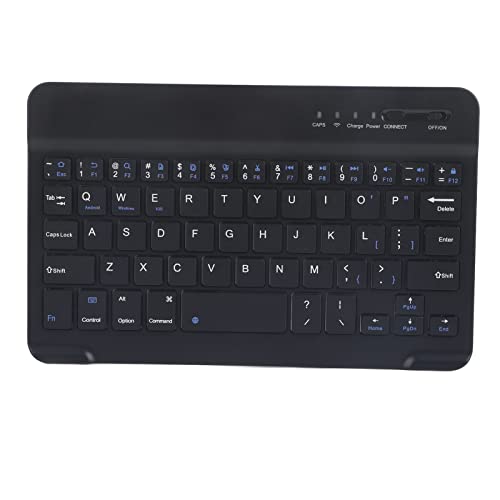 Vikye Schlanke, Leichte Kabellose -Tastatur für IOS Win, Schwarz mit Tragbarem und Ultraschlankem Design, Kompatibel mit Smartphones, Pads, Laptops und Desktops von Vikye