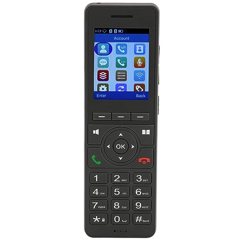 Vikye Schnurloses Festnetztelefon mit 2,4-Zoll-Farbbildschirm, 4G-Netzwerk, WLAN, Sprachkommunikation, Intelligenter Geräuschunterdrückung, Tragbar für den Heim- oder Bürogebrauch von Vikye