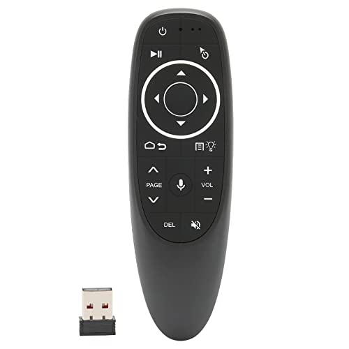 Vikye Sprachfernbedienung, 6-Achsen-Gyroskop, Kabellose Luftfernbedienung, Empfindliche Multifunktions-Bluetooth-Luftfernbedienung, Passend für Android-System-TV(G10S PRO) von Vikye