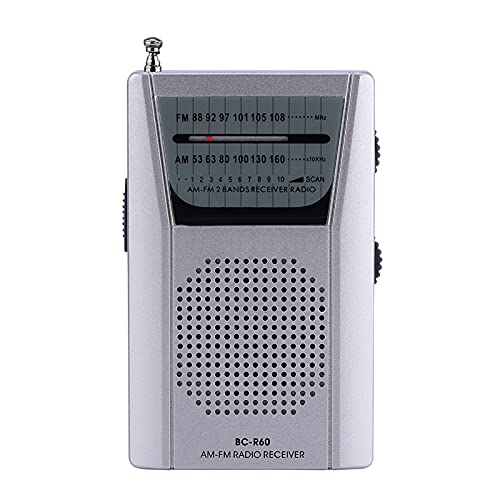 Vikye Tragbares Radio AM FM, Radio, Batteriebetrieben, Eingebauter Lautsprecher, Leichtes Radio mit Standard-Kopfhörerbuchse Vikye Tragbares Radio AM FM, Radio, Batteriebetrieben, Eingebauter Lautsprecher, Leichtes Radio mit Standard-Kopfhörerbuchse von Vikye