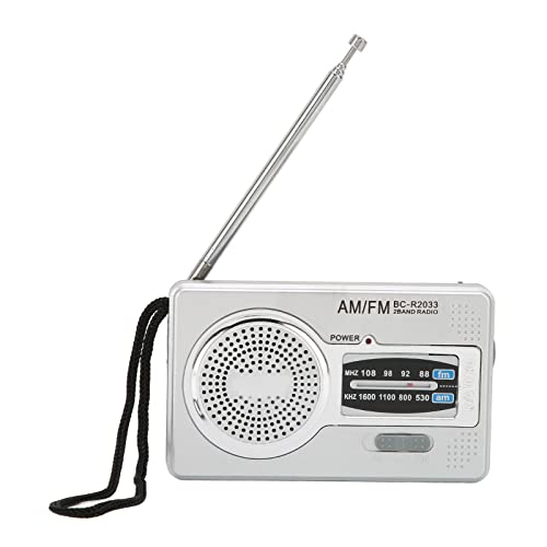 Vikye Tragbares Radio AM FM, Transistorradio AM FM Notfallradio mit Lautsprecher, AA-batteriebetriebenes Radio für Zuhause, Reisen von Vikye