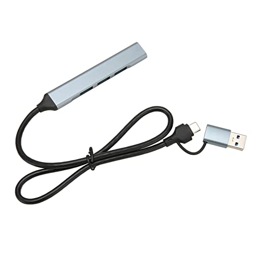 Vikye Typ-C-Hub, 4-Port-USB-3.0-Dockingstation für Desktop-Laptops, Aluminiumlegierung, Plug-and-Play, 19,7 Zoll Langes Kabel von Vikye