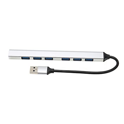 Vikye USB 3.0-Hub, 4-Port USB 2.0 und 1-Port USB 3.0, USB-Splitter, USB-Expander für Laptop, Multifunktionaler, Tragbarer, Ultraschlanker 7-Port USB 3.0-Hub-Extender-Adapter, von Vikye