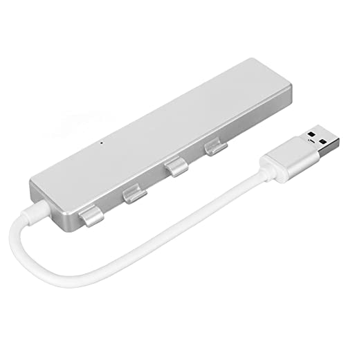 Vikye USB-C-Hub, Kompakte USB-C-Dockingstation mit 5 Anschlüssen, OTG-Unterstützung, USB-3.0-Anschluss, 1 USB-3.0-Anschluss, 3 USB-2.0-Anschlüsse, 1 USB-C-Stromanschluss, Silber Vikye USB-C-Hub, Kompakte USB-C-Dockingstation mit 5 Anschlüssen, OTG-Unterstützung, USB-3.0-Anschluss, 1 USB-3.0-Anschluss, 3 USB-2.0-Anschlüsse, 1 USB-C-Stromanschluss, Silber von Vikye