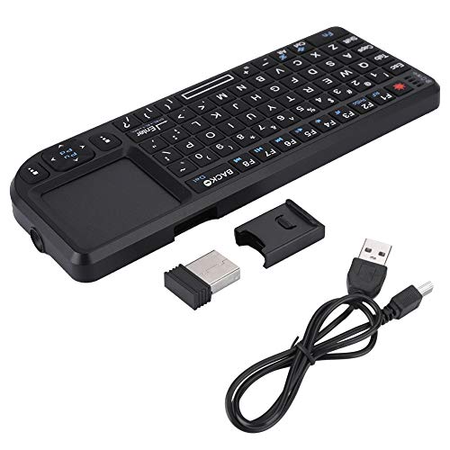 Vikye Ultra Tastatur, 2,4 GHz Wireless Tastatur, Touchpad/Wiederaufladbare USB Tastatur mit Hintergrundbeleuchtung für PS3/4, für Xbox 360 von Vikye