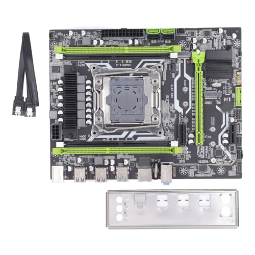 Vikye X99 V2 Computer-Motherboard, Gaming-Motherboard mit 2 USB 3.0-Anschlüssen und 2 SATA 3.0-Anschlüssen, Kompatibel für LGA 2011 V3 V4 CPU-Prozessoren von Vikye