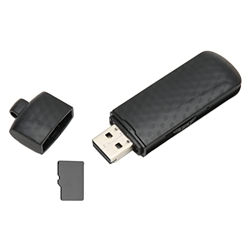 Voice Recorder, USB Voice Recorder Audio Recorder für Meeting-Interviews, HD-Rauschunterdrückung, One-Key-Bedienung, Support-Speicherkarte (Neutrales englisches Grau 64 GB) von Vikye