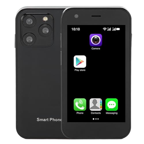 XS15 3G Smartphone, Klein und Niedlich mit Dual-SIM, 2 GB RAM, 16 GB ROM, 3D-Glas, HD-Kamera, WLAN,8.1, (Schwarz) von Vikye