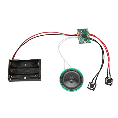 Yoidesu Soundmodul, Per Knopfdruck Aktiviertes 4-Minuten-Loop-Play, Beschreibbares -Soundmodul, DIY-Grußkarten-Chip, Passend für Weihnachtskarten in Geschenkbox von Vikye