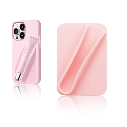 Vilbocr Lipgloss-Schutzhülle für Handy handyhülle mit Lipgloss Halter handyhülle Lipgloss Halter Lipgloss-Schutzhülle mit Lippen-Glasur Handyhüll für iPhone und Android (Rosa) von Vilbocr