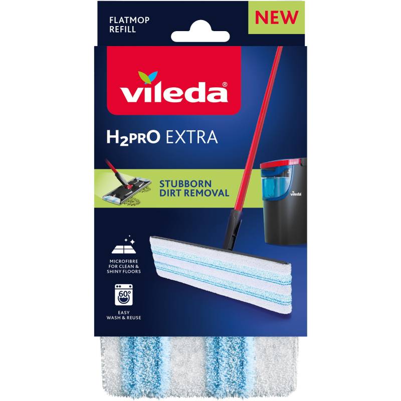 H2PrO Extra Flachwischer Ersatzbezug, Wischbezug von Vileda
