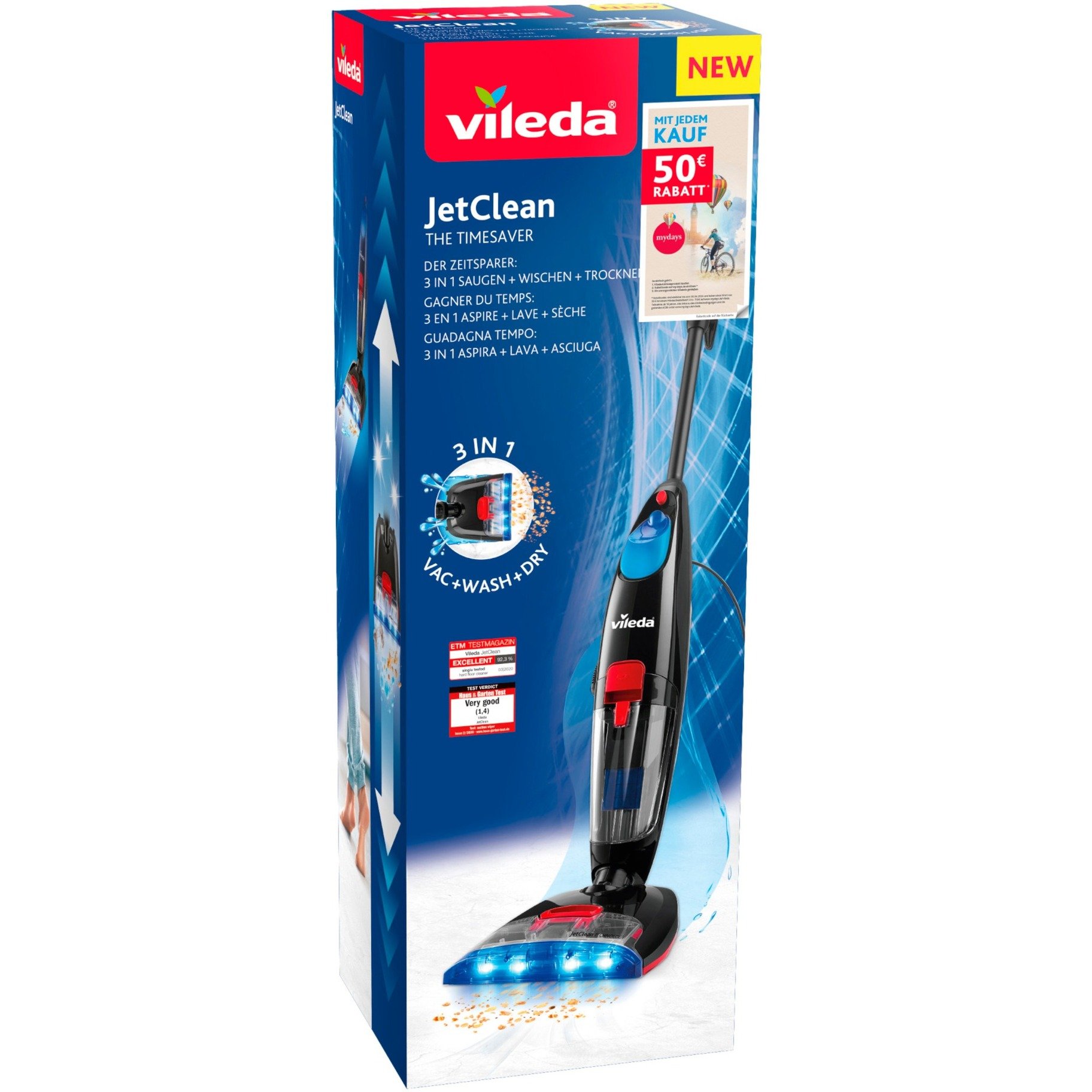 JetClean mydays, Hartbodenreiniger von Vileda