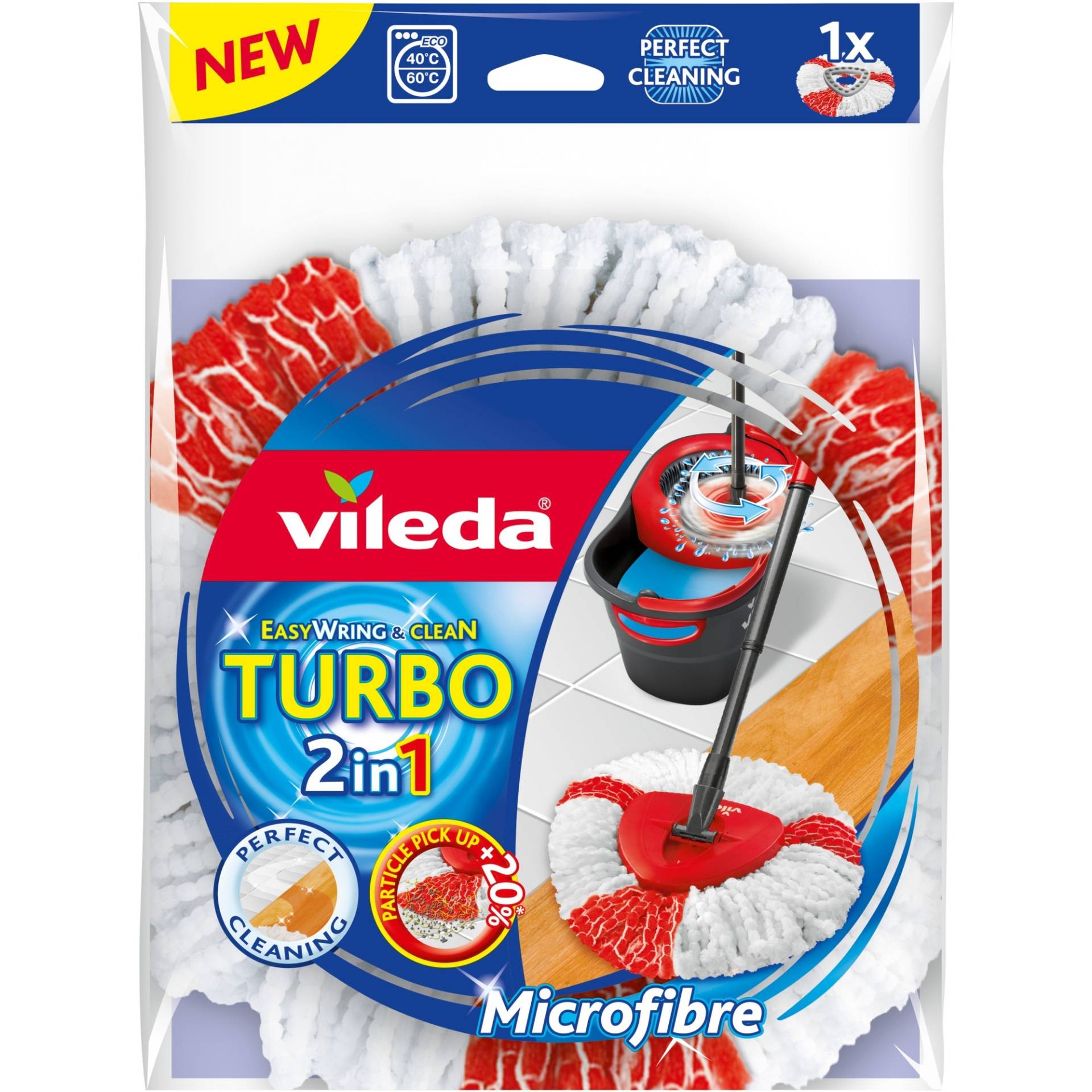 Turbo 2in1 Wischkopf, Bodenwischer von Vileda
