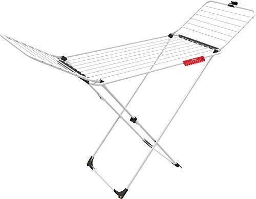 Vileda 157215 Wäscheständer & -leine Schwarz - Edelstahl (157216) von Vileda