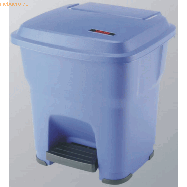 Vileda Abfallbehälter Hera mit Pedal 35l blau von Vileda