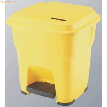 Vileda Abfallbehälter Hera mit Pedal 35l gelb von Vileda