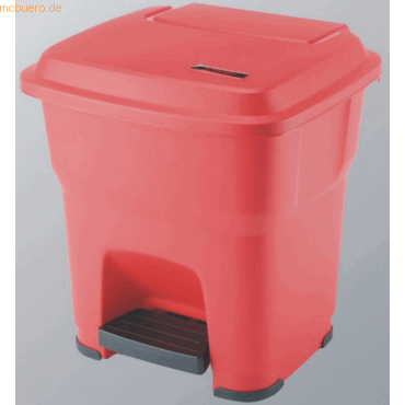 Vileda Abfallbehälter Hera mit Pedal 35l rot von Vileda