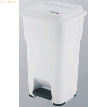 Vileda Abfallbehälter Hera mit Pedal 60l weiß von Vileda