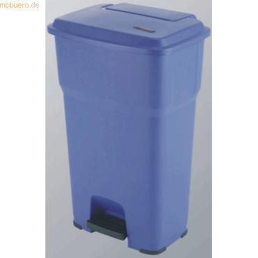 Vileda Abfallbehälter Hera mit Pedal 85l blau von Vileda