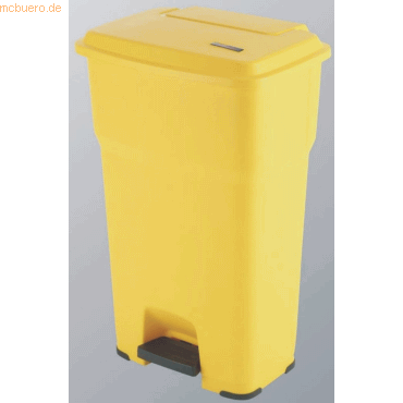 Vileda Abfallbehälter Hera mit Pedal 85l gelb von Vileda