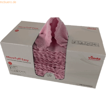 4 x Vileda Microfasertuch MicroTuff Easy 30x30cm rot VE=50 Stück 4 x Vileda Microfasertuch MicroTuff Easy 30x30cm rot VE=50 Stück von Vileda