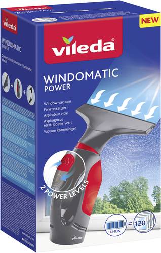 Vileda Windowmatic POWER Fenstersauger Grau, Rot von Vileda