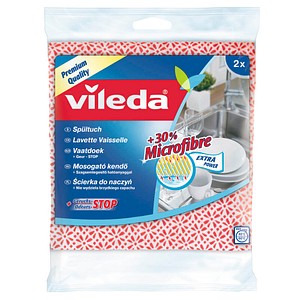 vileda Spültuch Mikrofaser 60 °C waschbar, 2 St. von Vileda