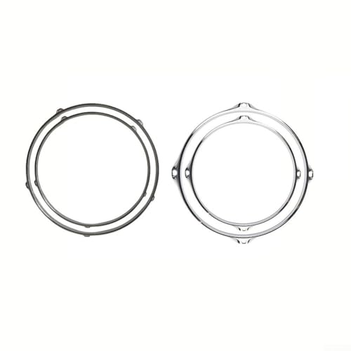 Drum Hoop Ring Protector aus Zinklegierung passend für 10 bis 12 Zoll Snare Drums (30,5 cm 5 Löcher) von Vilgftyiet