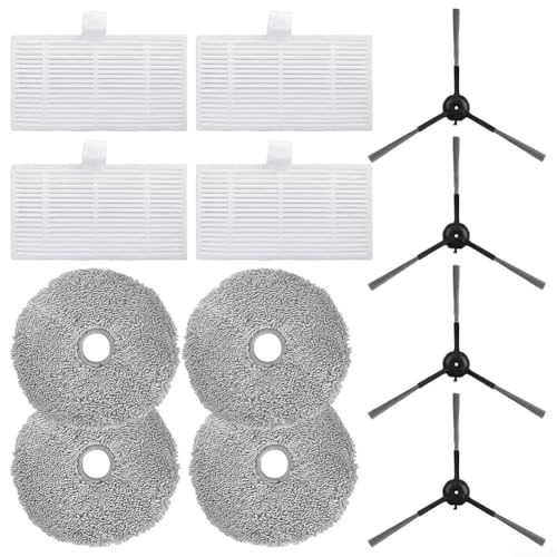Vilgftyiet Ersatzteil-Seitenbürste für Roboter-Staubsauger, Filtertuch für Ultenic MC1, entfernt effektiv Staub und Schmutz. von Vilgftyiet