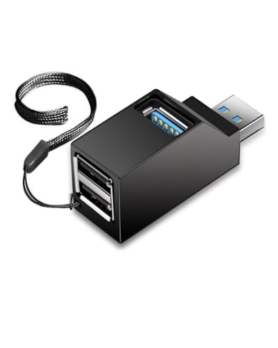 Villageboom Mini USB 1 in 3 Hub 1x USB 3.0, 2X USB 2.0, USB Splitter Verteiler 1 zu 3 zum Anschluss von bis zu 3 USB Geräten Villageboom Mini USB 1 in 3 Hub 1x USB 3.0, 2X USB 2.0, USB Splitter Verteiler 1 zu 3 zum Anschluss von bis zu 3 USB Geräten von Villageboom