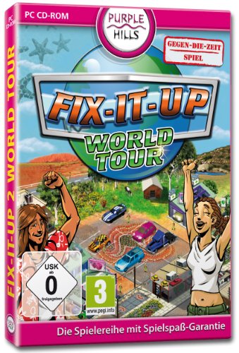 Fix-it-up, World Tour, CD-ROM: Gegen-die-Zeit-Spiel. Für Windows von Villarreal CF
