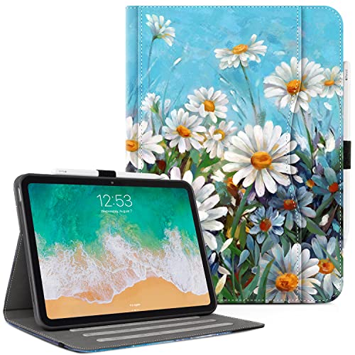 Vimorco Hülle für iPad 11. / 10. Generation (A16), 27,7 cm (11 Zoll), 2025/2022, Kunstleder, Verstellbare Schutzhülle, Automatischer Schlaf-/Wachmodus, Kartenfach mit Stifthalter von Vimorco