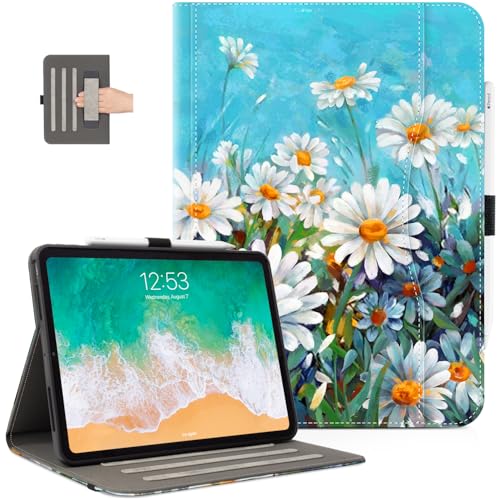 Vimorco Hülle für iPad Pro 13 Zoll M4 2024 Modell, für iPad 13 Pro Hülle, PU Leder Schutzhülle Verstellbarer Ständer Cover, Handschlaufe, Kartenfach mit Stifthalter, Gänseblümchen Vimorco Hülle für iPad Pro 13 Zoll M4 2024 Modell, für iPad 13 Pro Hülle, PU Leder Schutzhülle Verstellbarer Ständer Cover, Handschlaufe, Kartenfach mit Stifthalter, Gänseblümchen von Vimorco