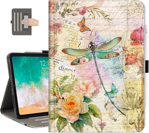 Vimorco Schutzhülle für iPad 25,9 cm (10,2 Zoll), 7. / 8. / 9. Generation 2019/2020/2021, Folio-Schutzhülle mit Tasche, Multi-Winkel-Ständer, automatische Wake/Sleep-Funktion, Handschlaufe mit von Vimorco