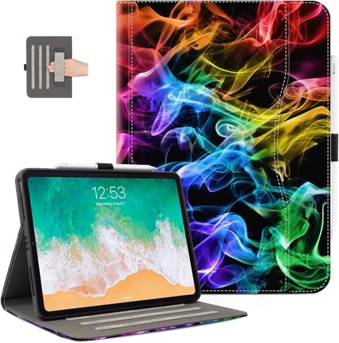 Vimorco Schutzhülle für iPad 25,9 cm (10,2 Zoll), 7. / 8. / 9. Generation 2019/2020/2021, Folio-Schutzhülle mit Tasche, Multi-Winkel-Ständer, automatische Wake/Sleep-Funktion, Handschlaufe mit von Vimorco