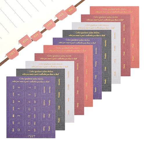 10 Blatt Monatliche Selbstklebende Index-Registerkarten Bunte Index Aufkleber Planer Monatliche Registerkarten Klebend Monatliche Trennblätter Monat Tabs Dekorativ Planer Zubehör für Büro Studium 10 Blatt Monatliche Selbstklebende Index-Registerkarten Bunte Index Aufkleber Planer Monatliche Registerkarten Klebend Monatliche Trennblätter Monat Tabs Dekorativ Planer Zubehör für Büro Studium von Vin Beauty