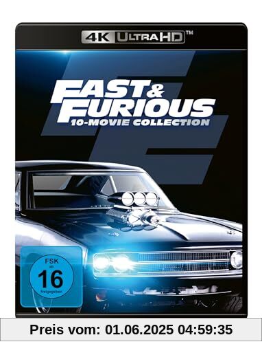 Fast & Furious - 10-Movie-Collection [4K Ultra HD] von Vin Diesel