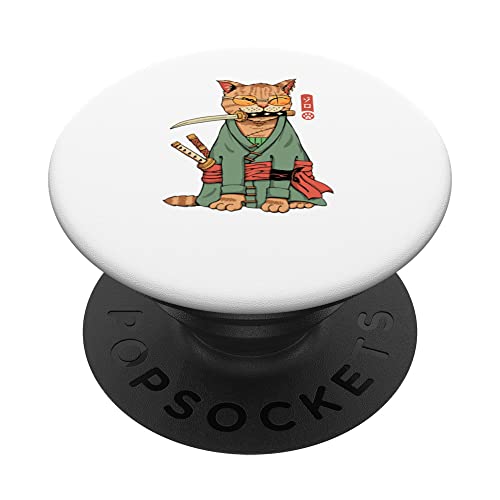 Zoro Cat Warrior PopSockets mit austauschbarem PopGrip von Vincent Trinidad Art