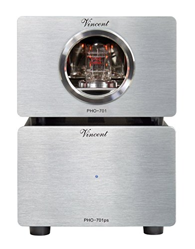 Vincent PHO-701, High-End Röhren-Phono-Vorverstärker, externes Netzteil, USB-Ausgang zum Digitalisieren von Vinyl-Platten, für MM und MC-Abtastsysteme, Silber Vincent PHO-701, High-End Röhren-Phono-Vorverstärker, externes Netzteil, USB-Ausgang zum Digitalisieren von Vinyl-Platten, für MM und MC-Abtastsysteme, Silber von VINCENT