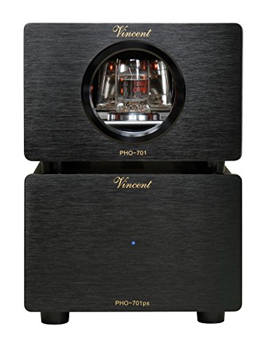 Vincent PHO-701, High-End Röhren-Phono-Vorverstärker, externes Netzteil, USB-Ausgang zum Digitalisieren von Vinyl-Platten, für MM und MC-Abtastsysteme, schwarz Vincent PHO-701, High-End Röhren-Phono-Vorverstärker, externes Netzteil, USB-Ausgang zum Digitalisieren von Vinyl-Platten, für MM und MC-Abtastsysteme, schwarz von VINCENT