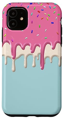 Hülle für iPhone 11 Geschmolzenes Eis - Tropfendes Frosting Streusel von Vine Mercantile