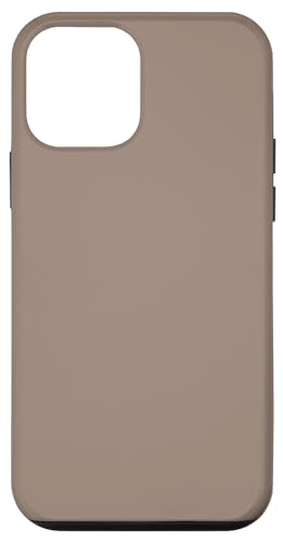 Hülle für iPhone 12 mini Einfacher Chic Unifarben Neutral Dunkelgrau Erdtöne von Vine Mercantile
