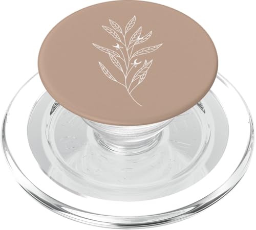 Zartes Boho-Motiv Botanische Blätter Neutral Tan Beige PopSockets PopGrip für MagSafe Zartes Boho-Motiv Botanische Blätter Neutral Tan Beige PopSockets PopGrip für MagSafe von Vine Mercantile